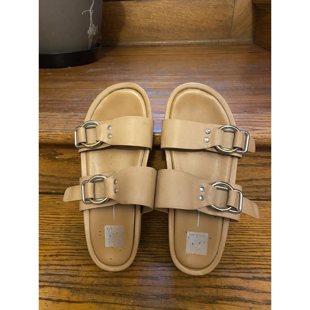 Dolce Vita Blush Slip On Sandals Women’s 9.5 Platform Shoes Adjustable Buckle - Picture 7 of 10